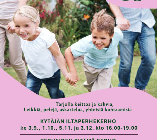 Kytäjän iltaperhekerhon mainos