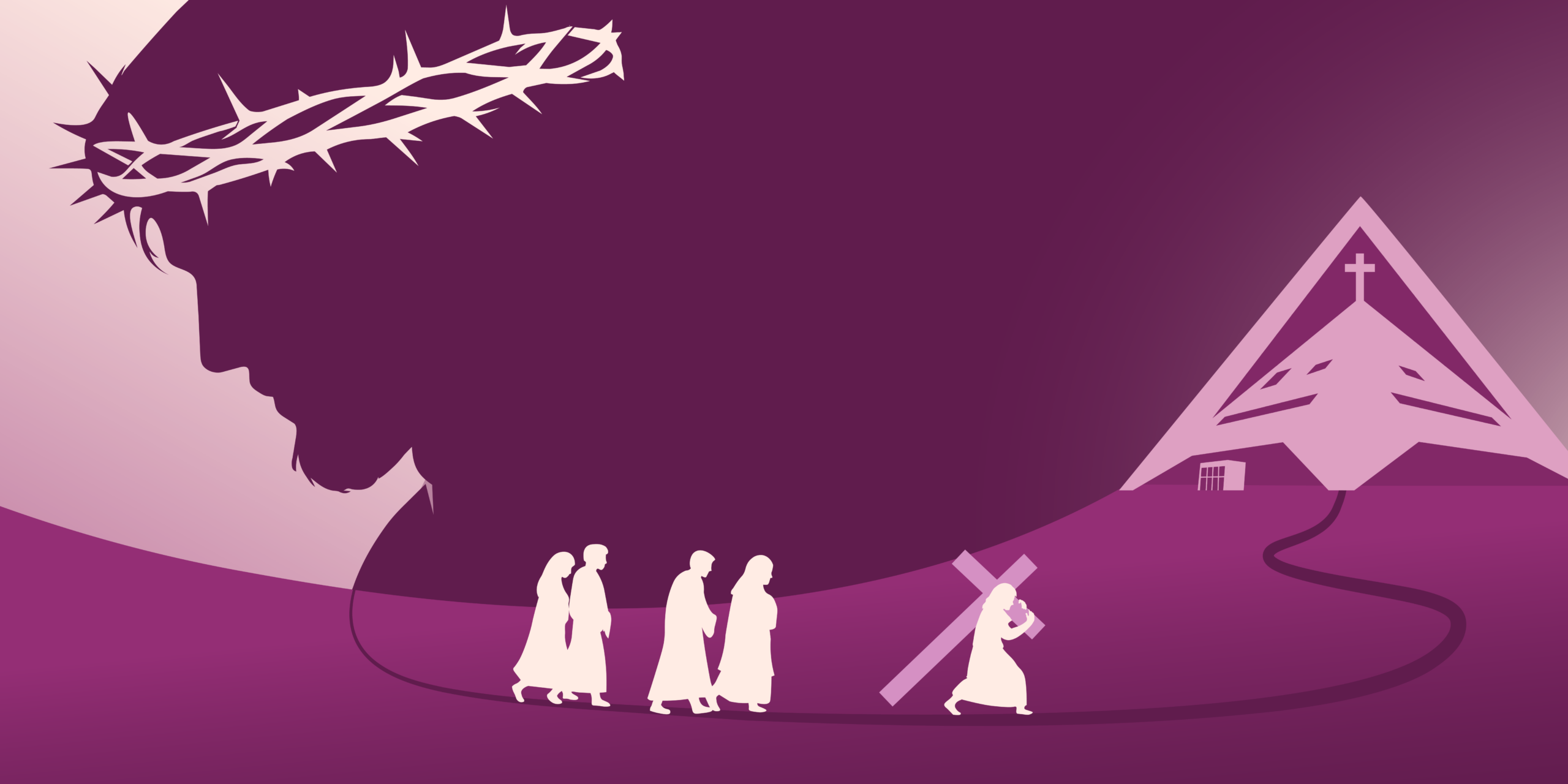 Via crucis banneri