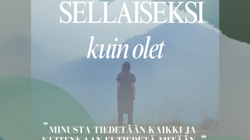 Juliste, jossa henkilö katsoo merelle
